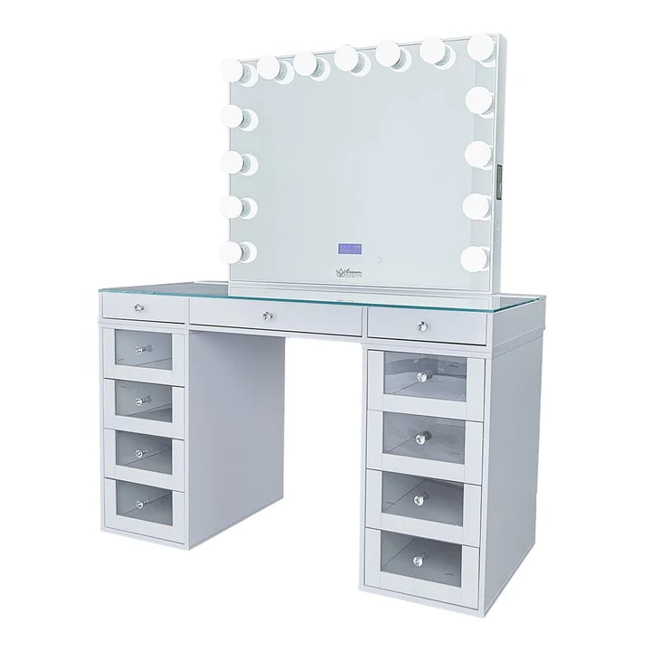 Slaystation 2.0 Hollywood Makeup Vanity Clear Drawers