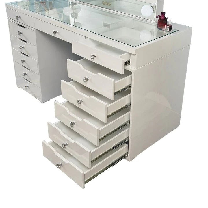 Hollywood Makeup Vanity Station White