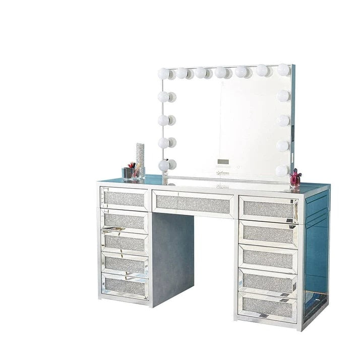 Hollywood Makeup Vanity Station Silver