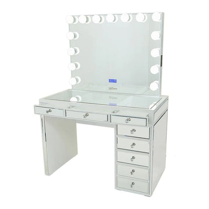 Hollywood Makeup Vanity Station White