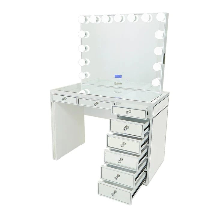 Hollywood Makeup Vanity Station White