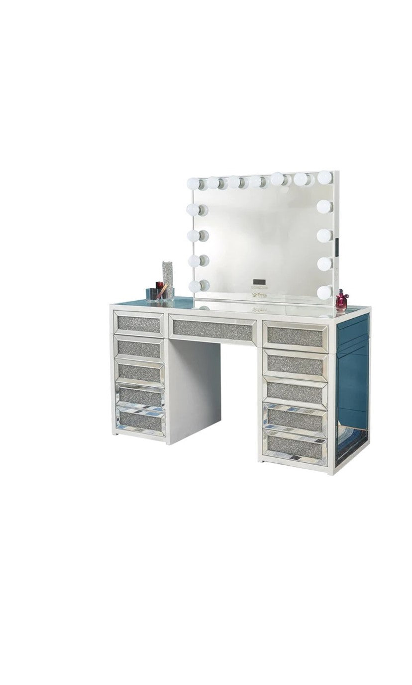 Hollywood Makeup Vanity Station White